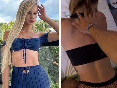 Sabrina De Martini pornô fazendo anal empinada de quatro