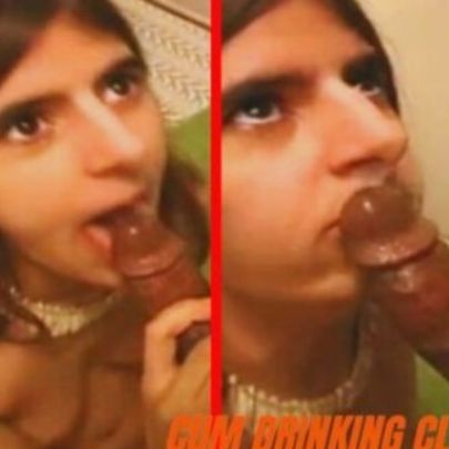 Ficou se achando a Mia K mas engoliu a gala volumosa com cara de nojo